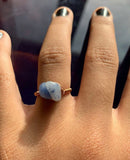 Floating crystal ring