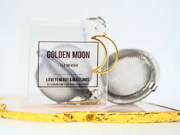 Golden Crescent Moon Tea Infuser - The Original