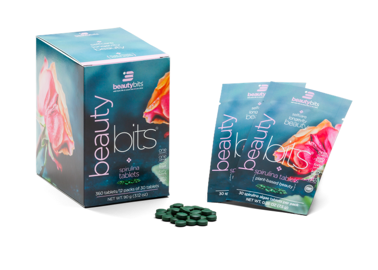BEAUTYBITS® 100% Spirulina (Box of 12 Single Servings)